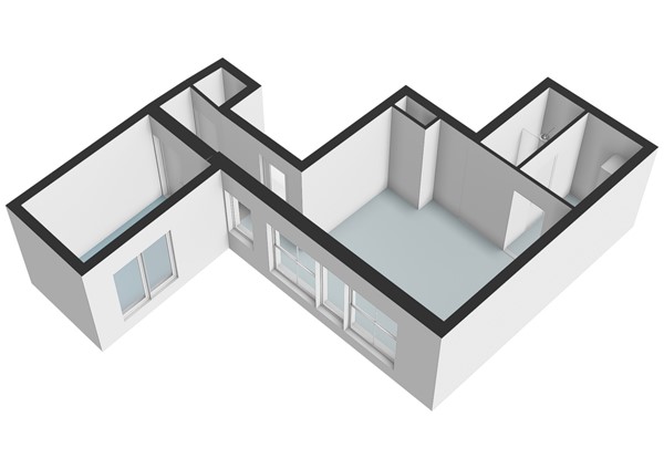Floorplan - Langebrug 20B, 2311 TL Leiden